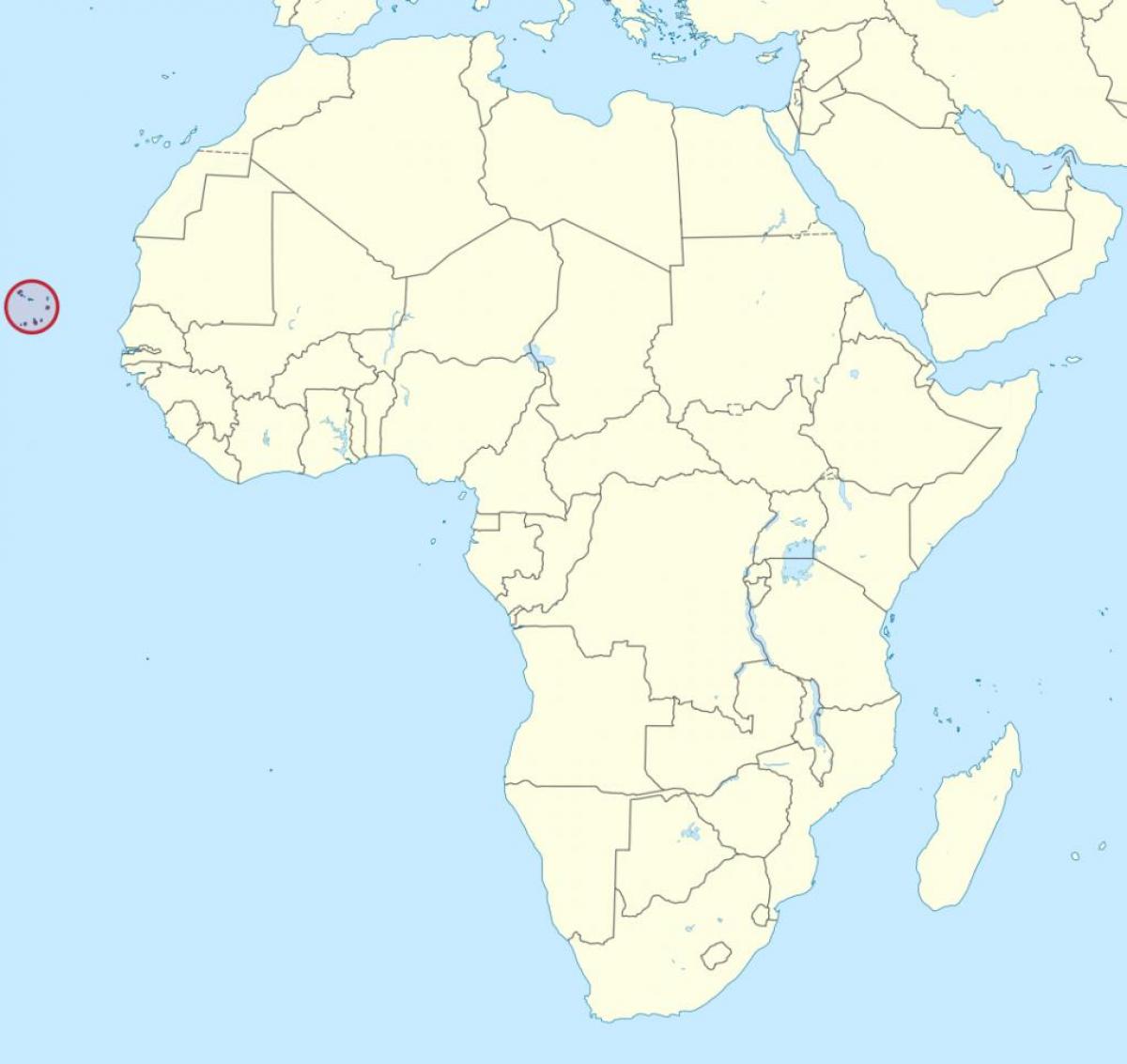佛得角非洲地图