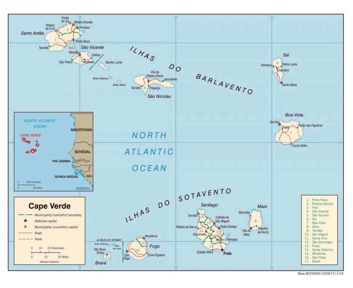 地图Cabo Verde